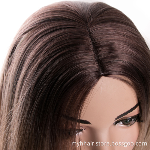 Body Wave Synthetic Hair Wig For Women,24 Inch afro wig cosplay,Blonde Ombre color Hair Long Wholesale